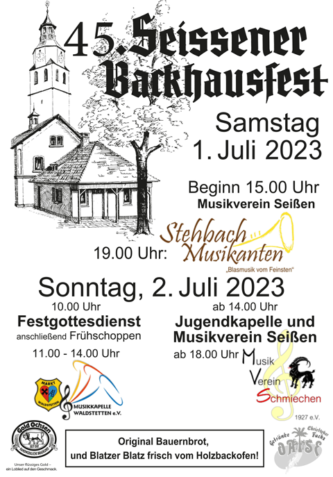 Backhausfest Plakat